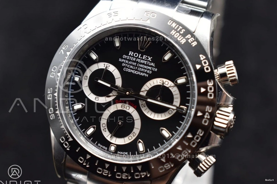 Black Clean 116500 And 904L Case Bracelet V3 SS Daytona 4130 Dial 0125